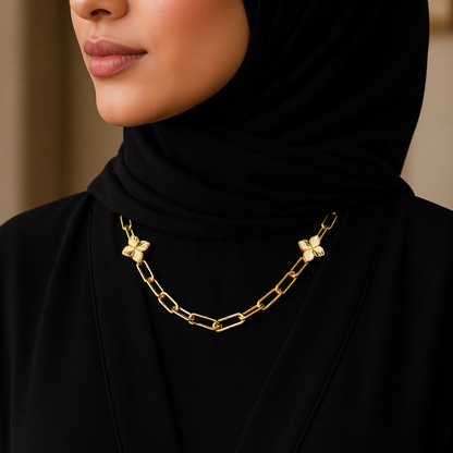 سلسلة فراشة ناعمة بتفاصيل راقية