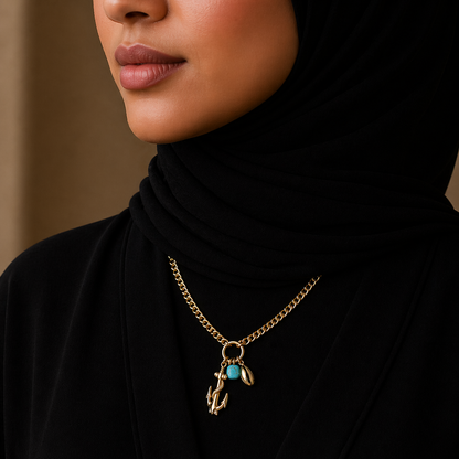 سلسلة مرساة بلمسة بحرية راقية