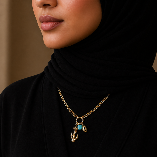 سلسلة مرساة بلمسة بحرية راقية