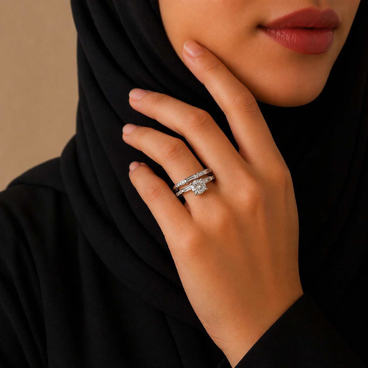 خاتم أناقة كلاسيك مزدوج