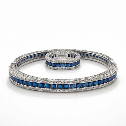 طقم الياقوت الأزرق الملكي
