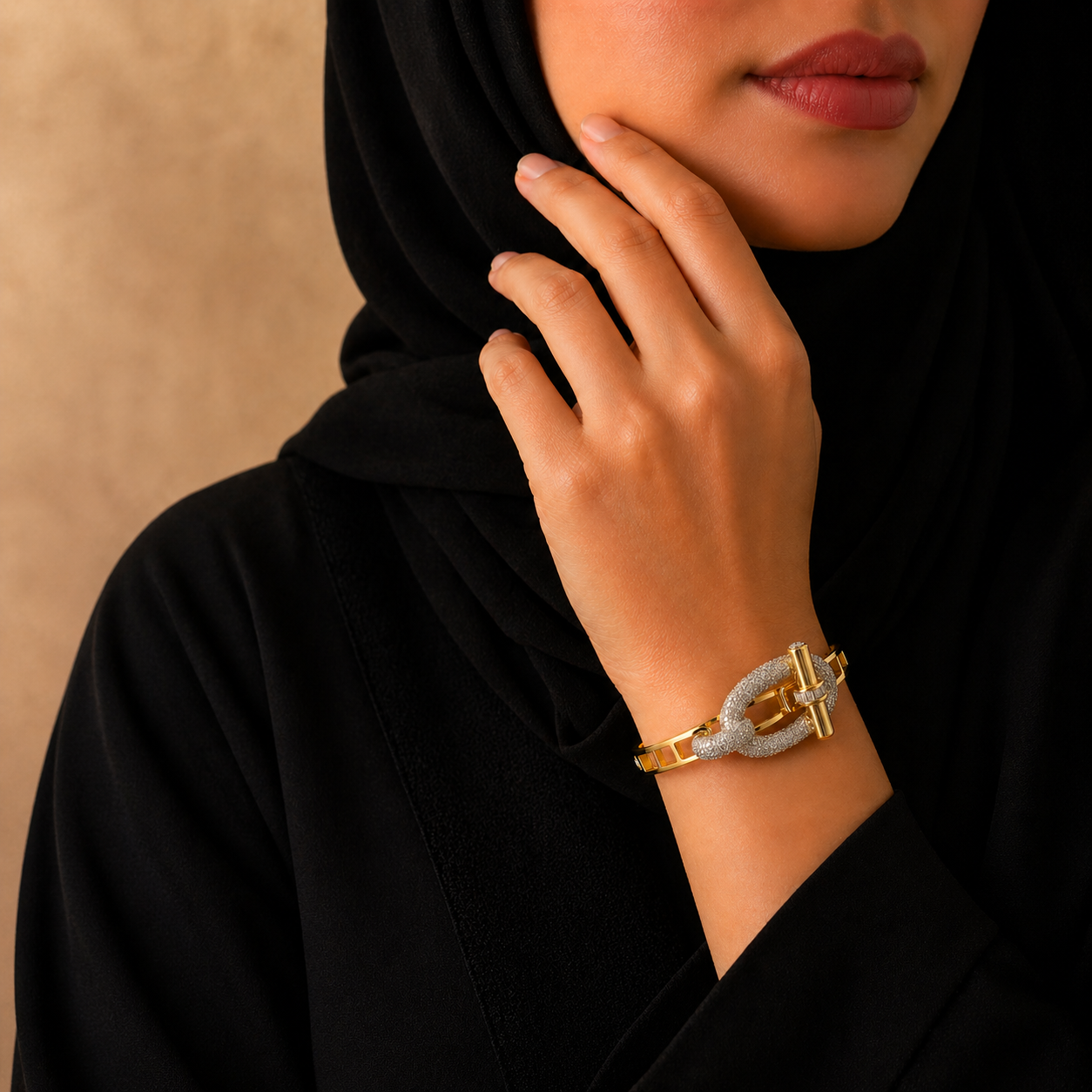 طقم كامل مرسع بالزريكون